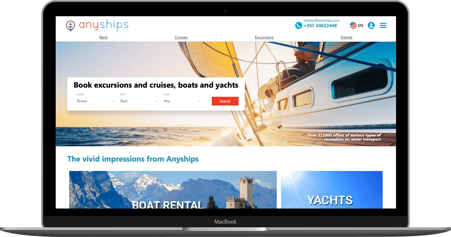 Кейс внедрения сквозной аналитики для стартапа по аренде яхт - Anyships
